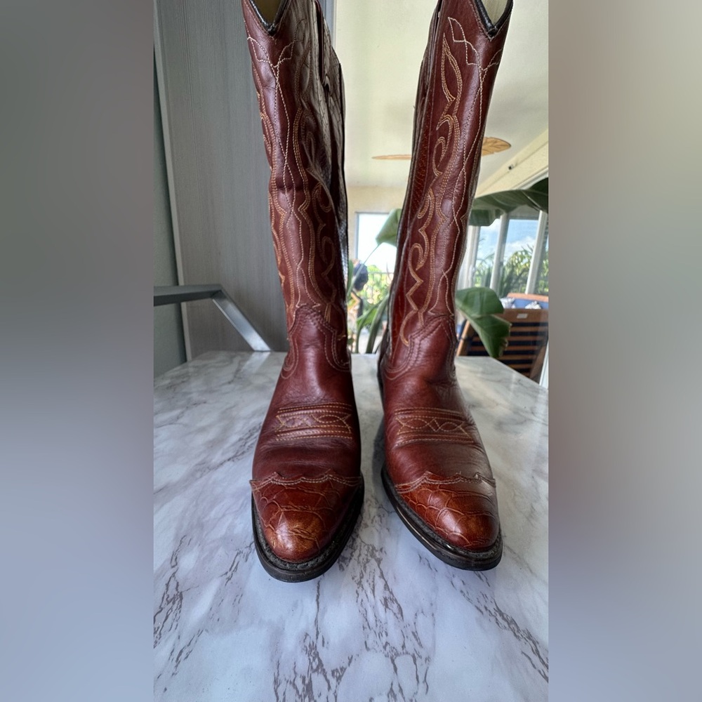 Texas Boot Company Cowboy Boots Vintage - Picture 11 of 16